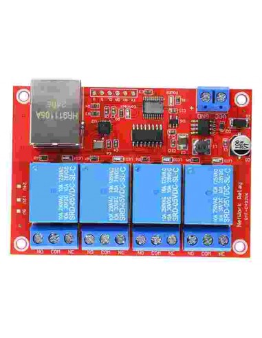 Placa rele ethernet 5v 4 RELES CH9120