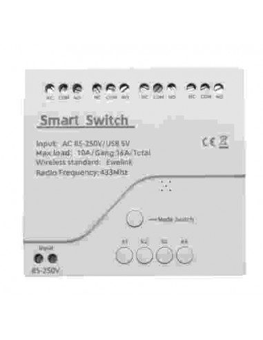 WiFi Smart Switch 4CH 220V 10A Rele...
