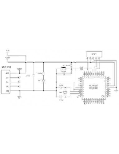 PIC16F877A microcontroller board