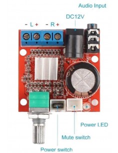 PAM8610, 2x10W, Dual...