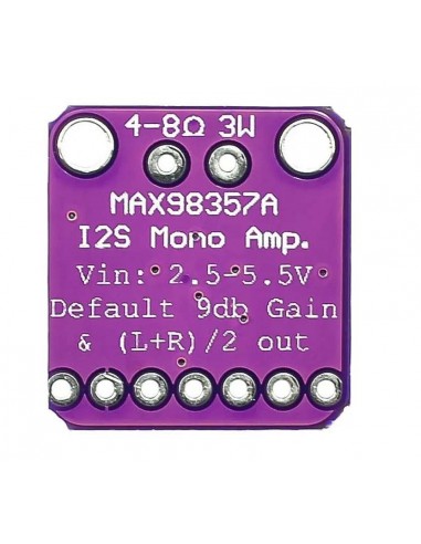 MAX98357  classe-D I2S amplifier 3W