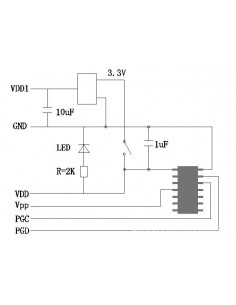 PIC16F609 base board 2