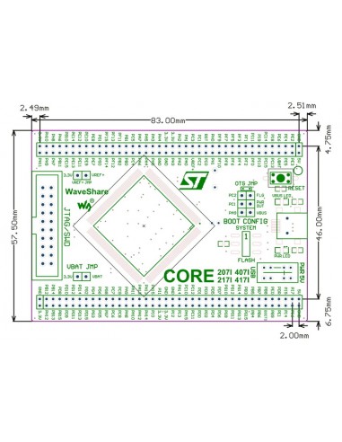 STM32F407IGT6 Core407I Waveshare