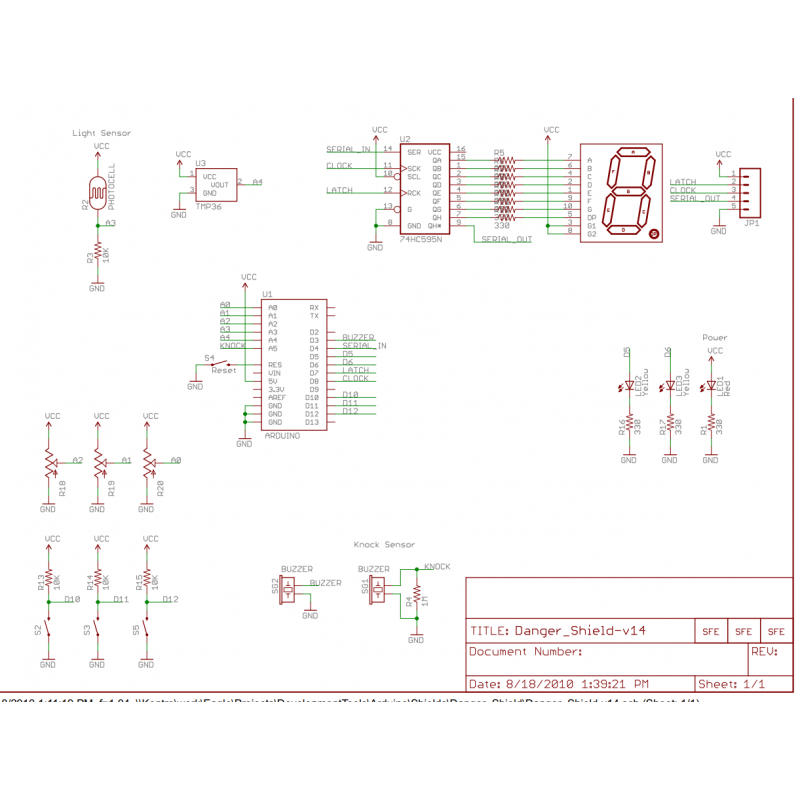 SPARKFUN DANGER SHIELD